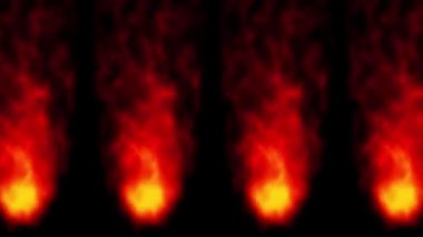 Alev yanan animasyon hareketi grafikleri