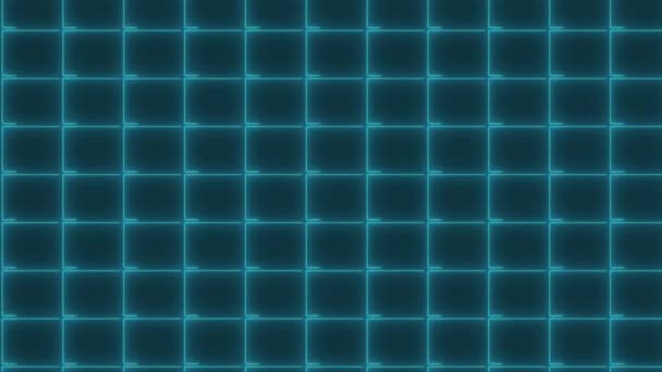 Grid Neon Animation Motion Graphics — Vídeo de Stock