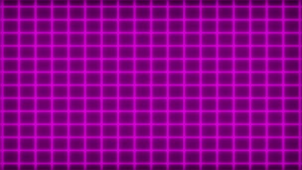 Grid Neon Animatie Motion Graphics — Stockvideo