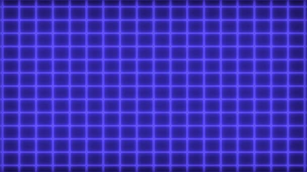 Grid Neon Animation Motion Graphics — Stockvideo