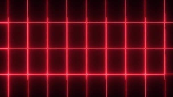 Grid Neon Animation Motion Graphics — Vídeo de Stock