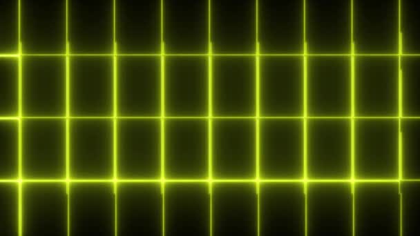 Grid Neon Animation Motion Graphics — Video Stock