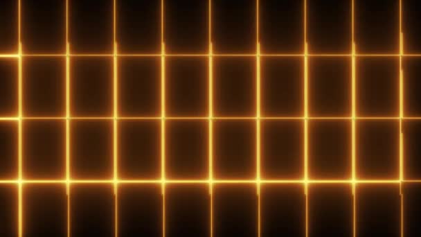 Grid Neon Animatie Motion Graphics — Stockvideo