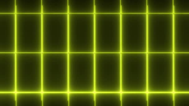 Grid Neon Animatie Motion Graphics — Stockvideo