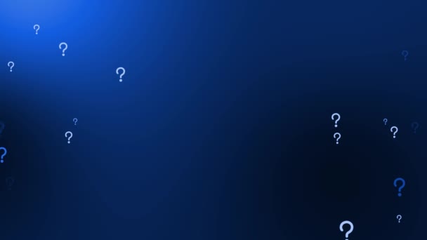 Question Mark Particle Gradient Icon Animation Motion Graphics — 图库视频影像