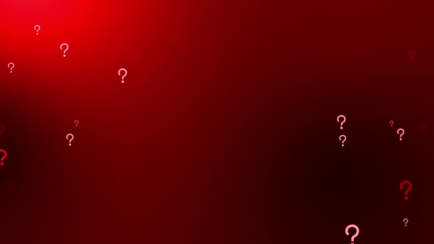 Question Mark Particle Gradient Icon Animation Motion Graphics — 图库视频影像