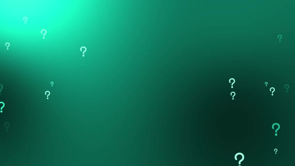 Question Mark Particle Gradient Icon Animation Motion Graphics — Stockvideo