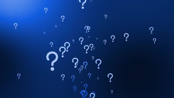 Question Mark Particle Gradient Icon Animation Motion Graphics — 图库视频影像