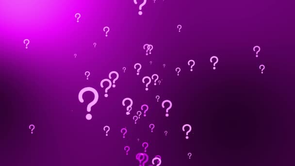 Question Mark Particle Gradient Icon Animation Motion Graphics — 图库视频影像