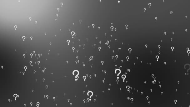 Question Mark Particle Gradient Icon Animation Motion Graphics — 图库视频影像