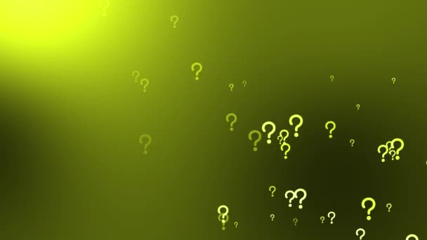 Question Mark Particle Gradient Icon Animation Motion Graphics — 图库视频影像