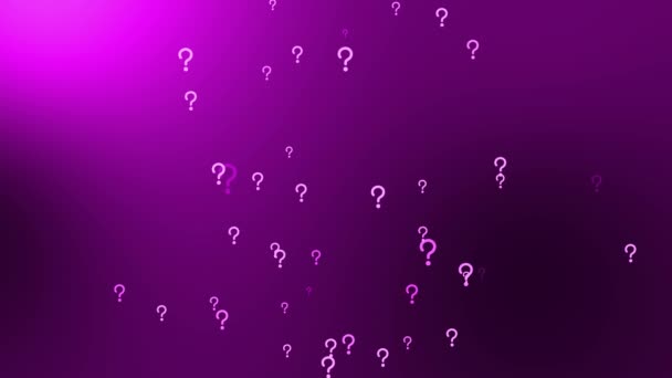 Question Mark Particle Gradient Icon Animation Motion Graphics — 图库视频影像