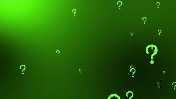 Question Mark Particle Gradient Icon Animation Motion Graphics — Video Stock