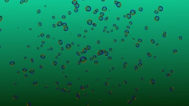 Bubblor Rörlig Animation Rörelse Grafik — Stockvideo