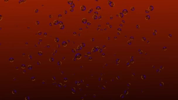 Bubbles Moving Animation Motion Graphics — Stock Video