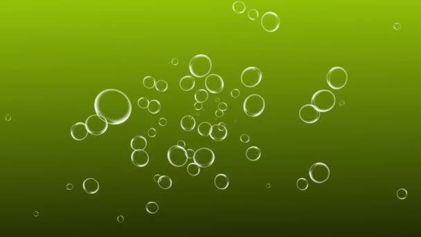 Bubbles Mozgó Animációs Mozgógrafika — Stock videók