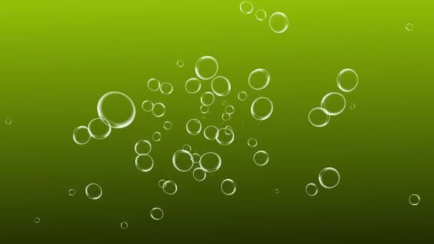 Bubbles Moving Animation Motion Graphics — Vídeo de Stock