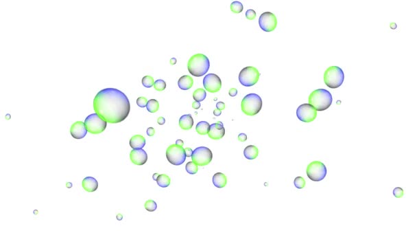 Bubbles Moving Animation Motion Graphics — Vídeo de Stock