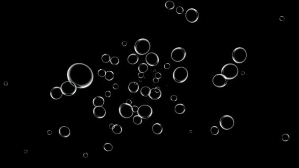 Bubbles Liikkuvat Animaatio Liikkeen Grafiikka — kuvapankkivideo