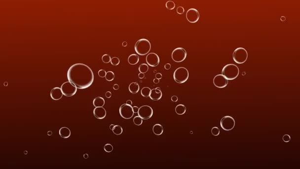 Bubbles Moving Animation Motion Graphics — Stockvideo