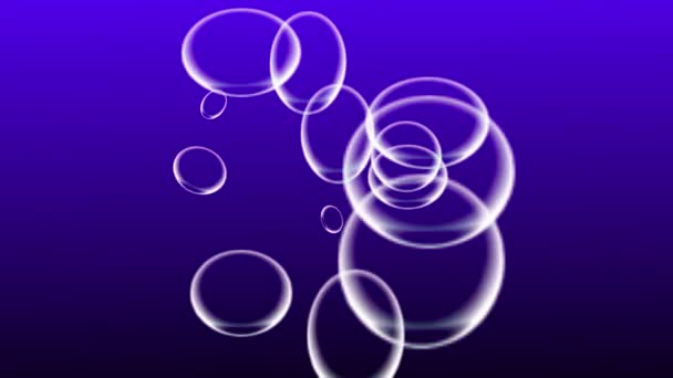 Bubbles Moving Animation Motion Graphics — Stockvideo