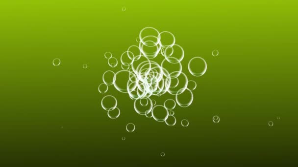 Bubbles Moving Animation Motion Graphics — Stockvideo