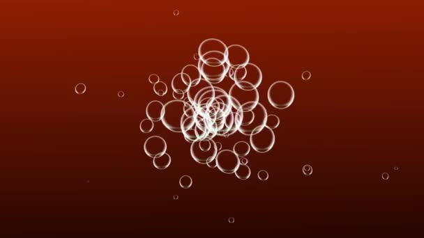 Bubbles Moving Animation Motion Graphics — Video Stock