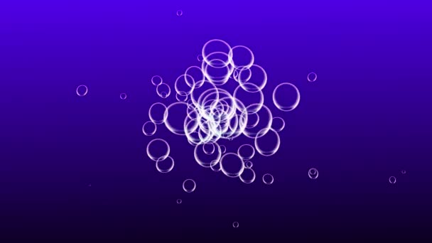 Bubbles Moving Animation Motion Graphics — Vídeo de Stock