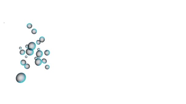 Bubbles Moving Animation Motion Graphics — Stockvideo