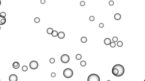 Bubbles Moving Animation Motion Graphics — стоковое видео