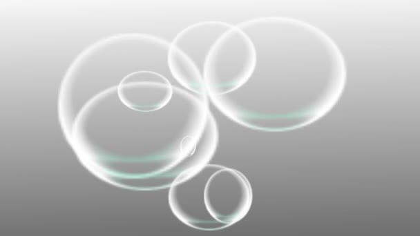 Bubbles Moving Animation Motion Graphics — Vídeo de Stock
