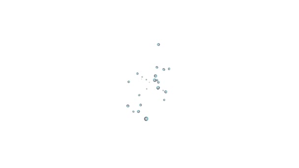 Burbujas Animación Movimiento Gráficos Movimiento — Vídeo de stock