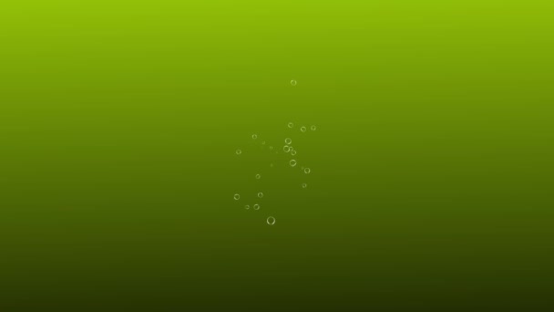 Bubbles Moving Animation Motion Graphics — Stock Video