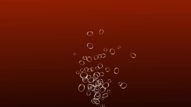 Bubblor Rörlig Animation Rörelse Grafik — Stockvideo