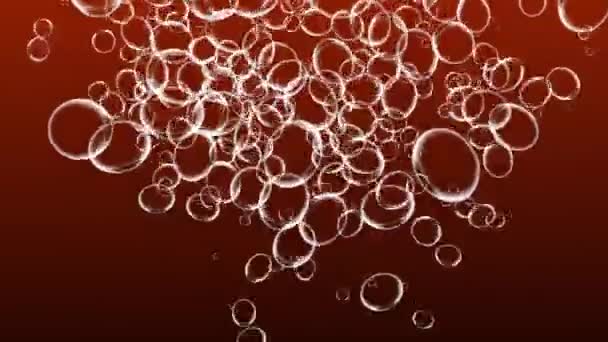 Bubbles Bewegende Animatie Motion Graphics — Stockvideo