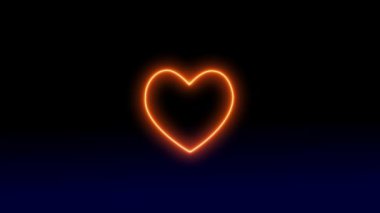 Neon işareti nesne elektriksel animasyon grafikleri