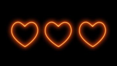 Neon işareti nesne elektriksel animasyon grafikleri