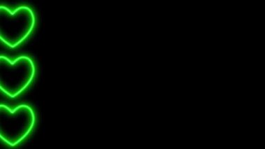 Neon işareti nesne elektriksel animasyon grafikleri
