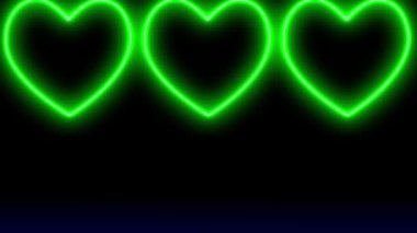 Neon işareti nesne elektriksel animasyon grafikleri