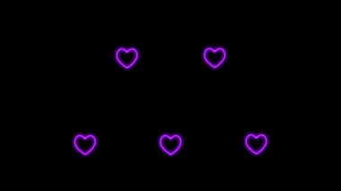 Neon işareti nesne elektriksel animasyon grafikleri