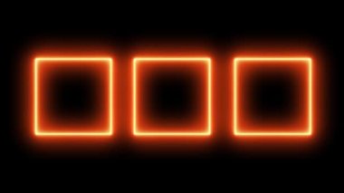 Neon işareti nesne elektriksel animasyon grafikleri