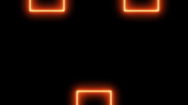 Neon işareti nesne elektriksel animasyon grafikleri