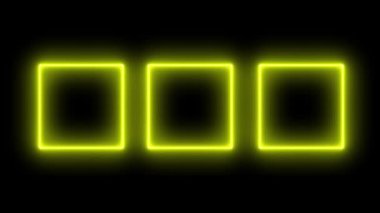 Neon işareti nesne elektriksel animasyon grafikleri