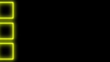 Neon işareti nesne elektriksel animasyon grafikleri