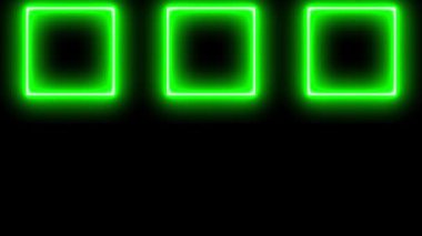 Neon işareti nesne elektriksel animasyon grafikleri