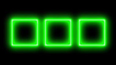 Neon işareti nesne elektriksel animasyon grafikleri