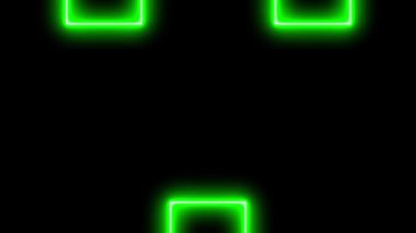 Neon işareti nesne elektriksel animasyon grafikleri
