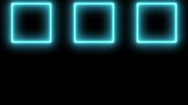 Neon işareti nesne elektriksel animasyon grafikleri