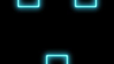 Neon işareti nesne elektriksel animasyon grafikleri