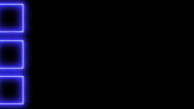 Neon işareti nesne elektriksel animasyon grafikleri